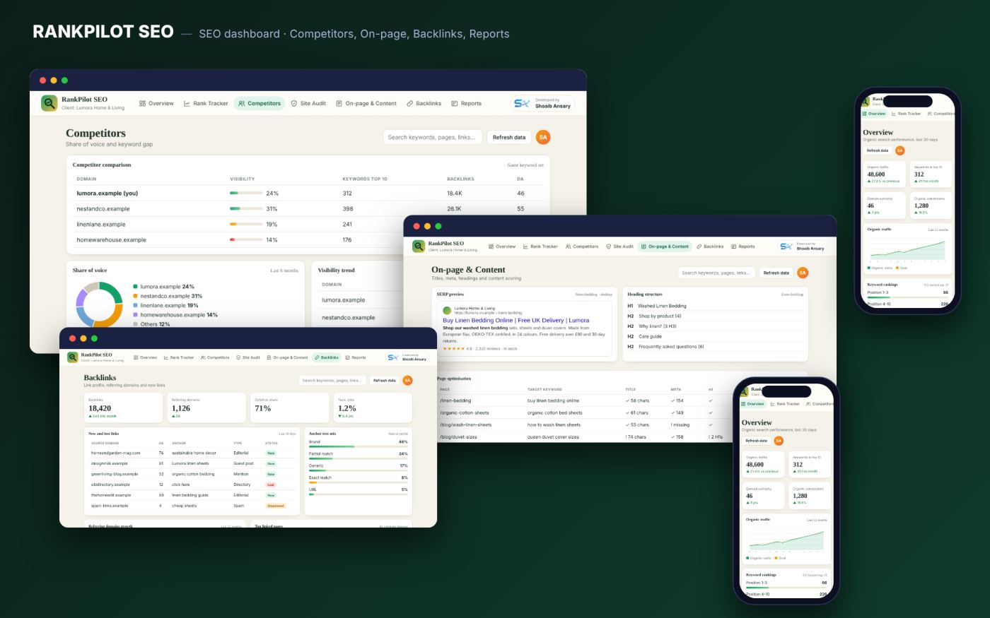 RankPilot: SEO Dashboard